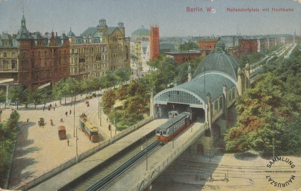 Nollendorfplatz U-Bahn station with the original glass dome.
